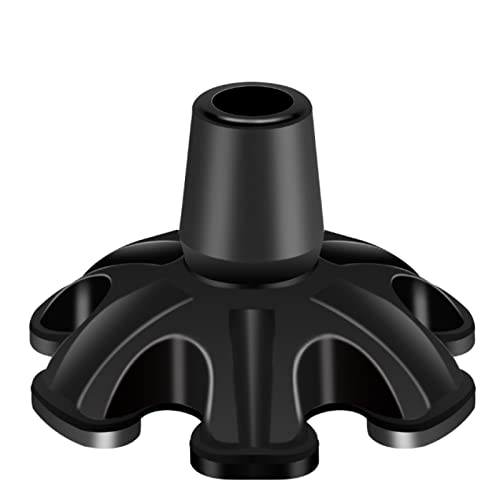 Self Standing Cane Tip Replacement - 3/4 Inch - Black