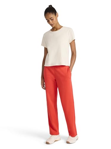 Cozy Classic Sweatpants for Women - Midweight Cotton-Poly Fleece - Medium / Energy Red
