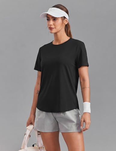 Women's Short Sleeve Workout Tee - UPF 50+, Quick Dry, Moisture-Wicking