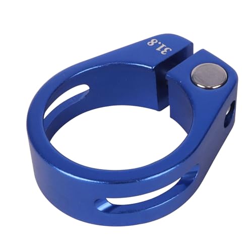 Aluminum Alloy Bike Seatpost Clamp - 31.8mm - Blue
