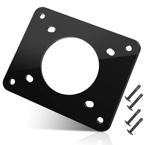 Golf Cart Charging Port Adapter for EZGO TXT - 4-Hole Polycarbonate Plate