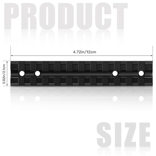 10/22 Scope Mount - Picatinny Rail with 11 Slots - Black