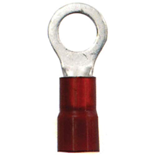 Marine Grade Nylon Ring Terminals - 8 AWG, 1/4" Screw, 2-Pack