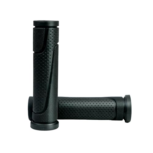 Ergonomic Rubber Bicycle Handlebar Grips - Shock Absorbing MTB - Black