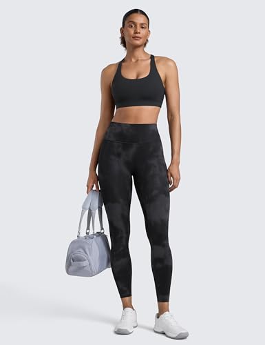 CRZ YOGA Secretsculpt 25" Leggings Small Black Tie Dye Activewear