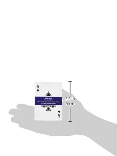 Standard Poker Size Playing Cards - Blue Deck, 52-Card Set
