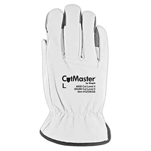 MAGID CutMaster ANSI A4 Leather Driver¡¯s Glove with Keprotec, 1 Pairs, Size 13/4XL (1255KGS)