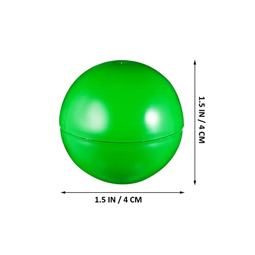 VOSAREA 25pcs 4cm Green Raffle Balls Hollow Bingo Balls for Party - Medium