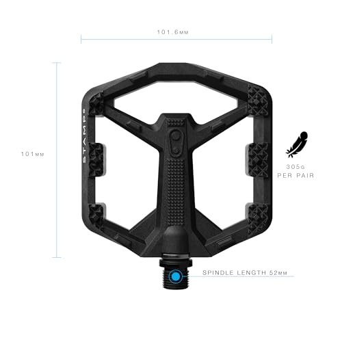 Crankbrothers Stamp 0 Flat MTB Pedals - Small Size, Lightweight & Durable