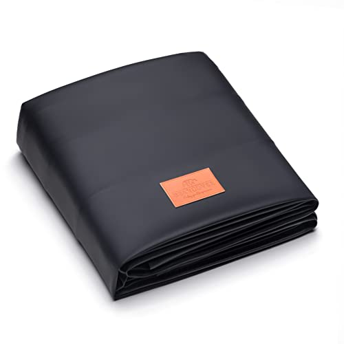 Heavy Duty Leatherette Pool Table Cover - Waterproof 8FT (Black Charcoal/Matte)