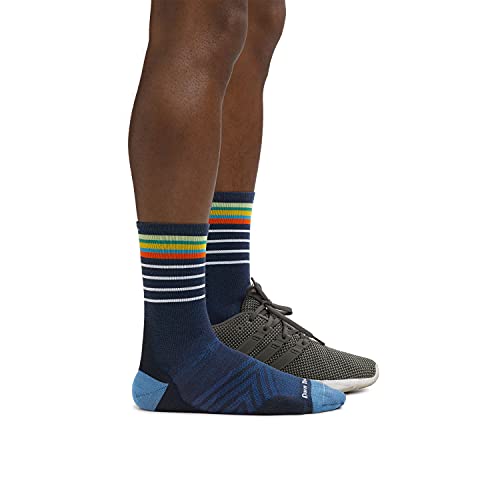Darn Tough Vermont Men's Stride Micro Crew Lightweight Running Socks - Large / Eclipse