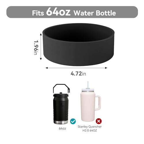 Stanley 40 oz Tumbler Silicone Boot - Protective Cover (Black)