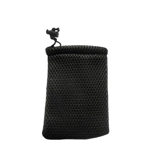 Nylon Mesh Drawstring Bags - Small Storage Pouches, 6 Pack