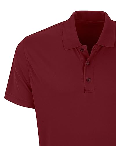Men's Moisture-Wicking Polo Shirt with Team Icon Graphic