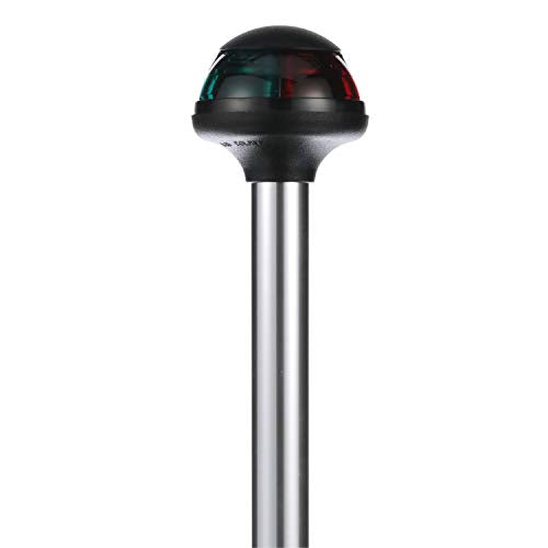 Attwood 5092-14-7 Bi-Color 12V Boat Navigation Stowaway Pole Light, 14-Inch