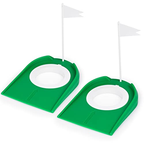 Golf Putting Cup and Flag - 2 Pack Indoor Training Aids