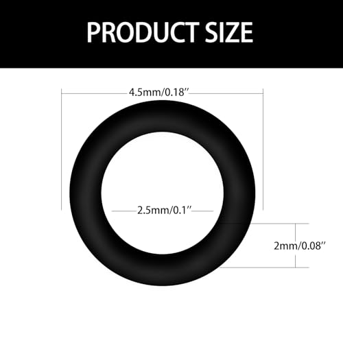 Dart Shaft O-Rings - 100 Pcs Universal 2BA Rubber Rings with Tool