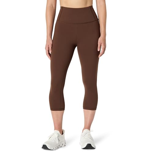 Women's High Waist Capri Workout Leggings - Rich Hazel, X-Small