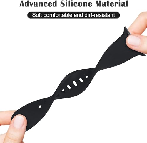 Fitness Tracker Replacement Band for D26 - Soft Silicone - Black