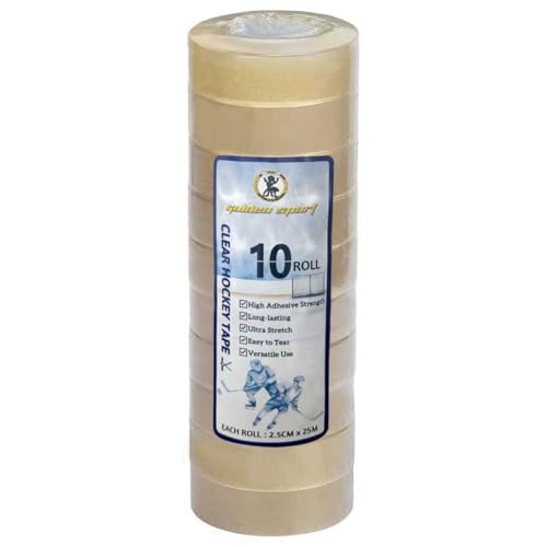 Golden Sport 10 Pack Clear Hockey Tape PVC Strong Adhesive Wraps