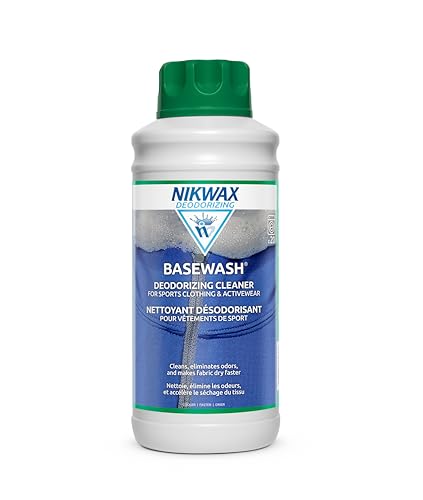 Nikwax BaseWash 34 fl oz - Specialty Cleaner for Synthetic Base Layers & Activewear