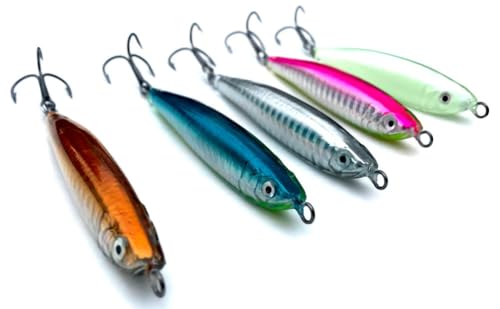 Bay State Tackle Silver Epoxy Resin Fishing Jig 1oz for Striped Bass & Tuna