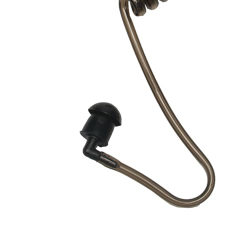 2-Pack Replacement Acoustic Tubes & Medium Earbuds for Two-Way Radios