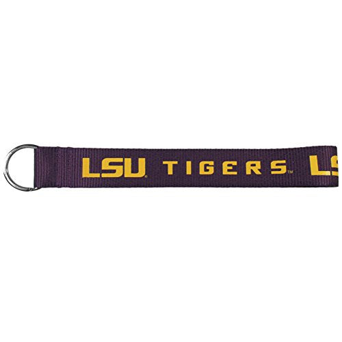 Durable LSU Tigers Lanyard Key Chain - 8 Inches Purple