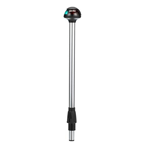 Attwood 5092-14-7 Bi-Color 12V Boat Navigation Stowaway Pole Light, 14-Inch