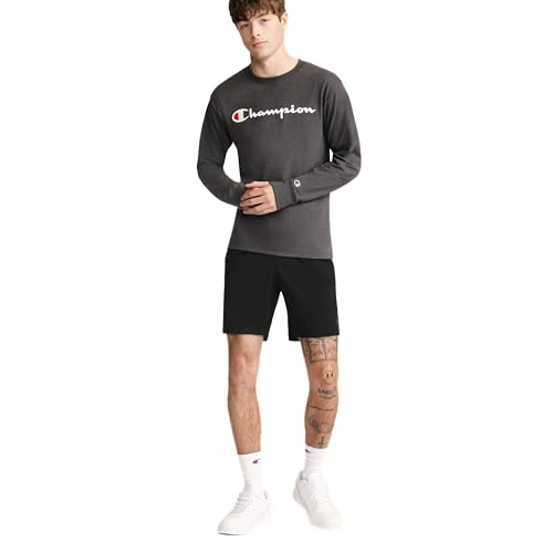 Champion Men's 7-Inch Inseam Sport Shorts Large Black - Lightweight, Moisture-Wicking Activewear