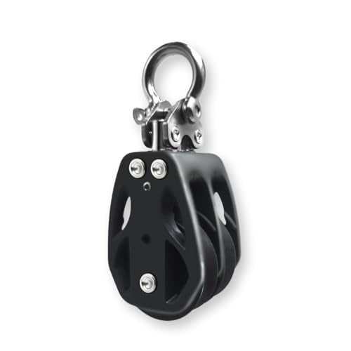 Double Sheave Fixed Head Sailing Block - 35mm Marine Pulley