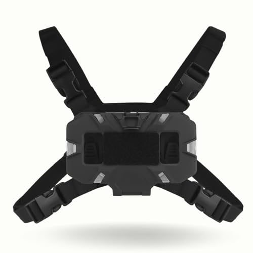 Tactical Vest Phone Holder - Chest Rig Mount for 4.7-6.7" Phones - Black