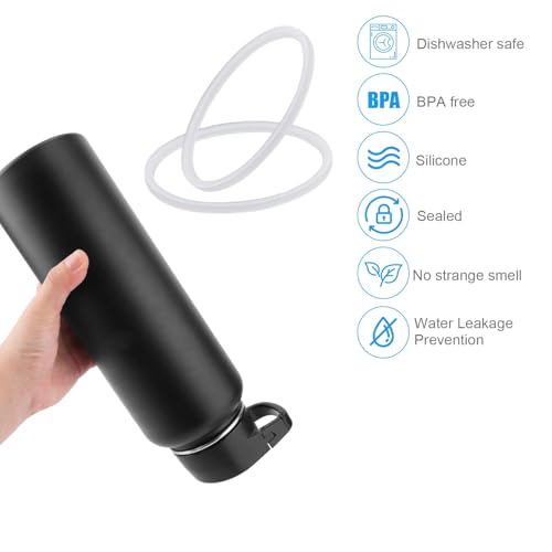 Silicone Gasket Replacement Set for Wide-Mouth Bottles - 6 Pcs
