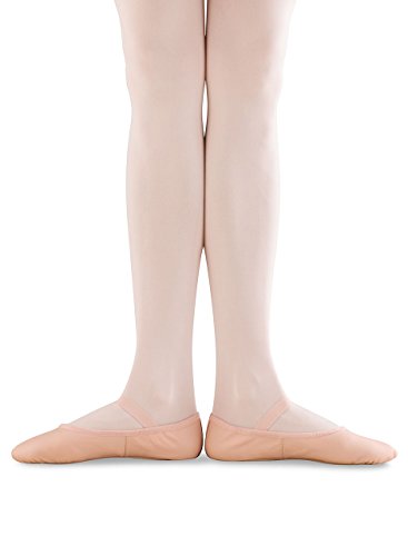 Bloch Womens Dansoft Leather Full Sole Ballet Slippers Pink Size 8 Narrow