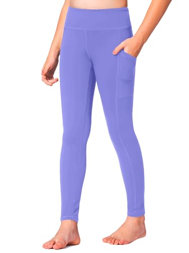 Stelle Girls' Pockets Leggings for Kids 10-11 Years - Periwinkle