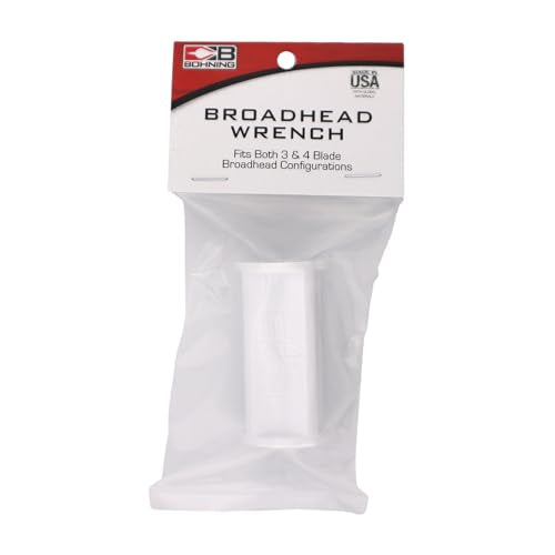 Broadhead Wrench for 3 & 4 Blade Broadheads - Easy Grip
