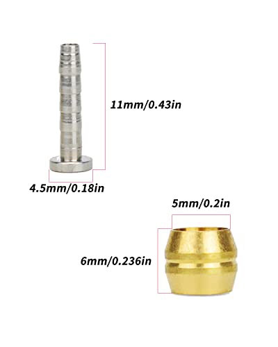 14 PCS Brake Olive and Barb Kit for Shimano BH90 - Hydraulic Disc Brake Fittings