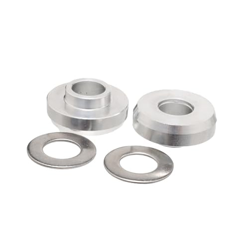 BMX Axle Adapter Kit 3/8" to 14mm with Washers - Heavy-Duty Aluminum