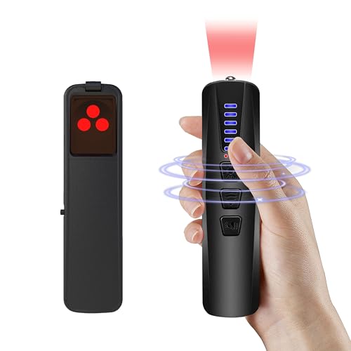 ZHENHAN Hidden Camera Detectors,Anti Spy Detector,Bug Detectors,GPS Tracker Detector,Portable Bug Detector,Hotels,Travel,Home,Office (Black)