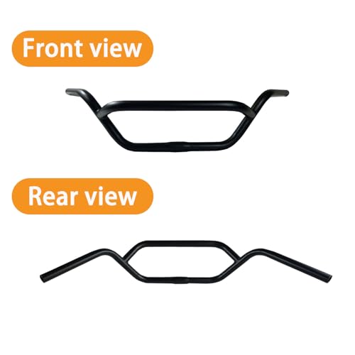 25mm Universal Riser Handlebar for Mountain, Cruiser, E-Tricycle Bikes Black