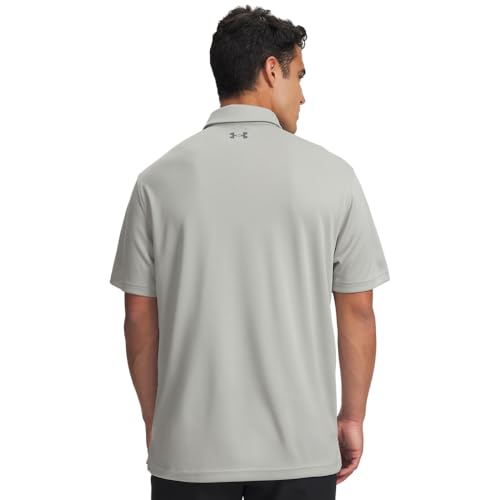 Under Armour Men's Tech Golf Polo - X-Large Titanium Pitch Gray