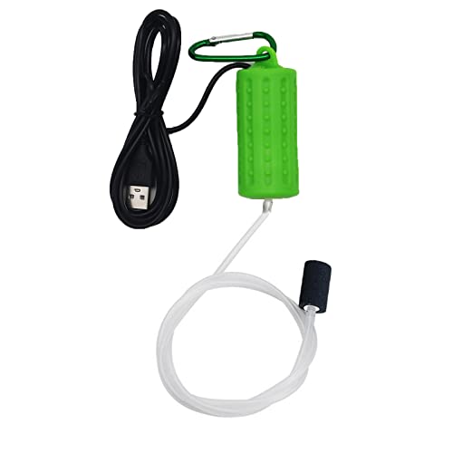 USB Aquarium Air Pump - Mini Silent Oxygen Pump - Light Green