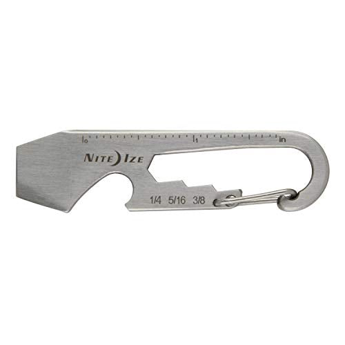 Stainless Steel Keychain Multi-Tool with Carabiner - 1 Pack