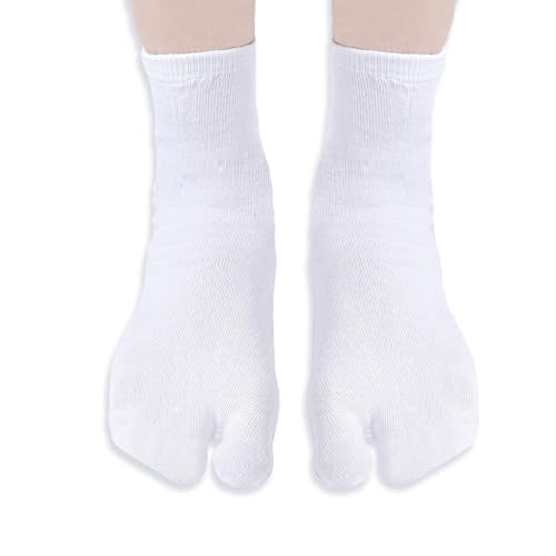 6 Pairs Cotton Tabi Split Toe Flip Flop Socks - Unisex