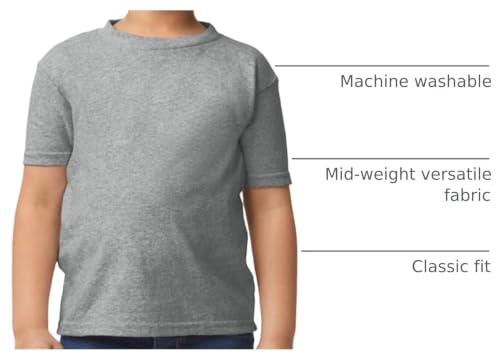Toddler T-Shirt 2-Pack - 100% Cotton, G5100P, 4T Sport Grey