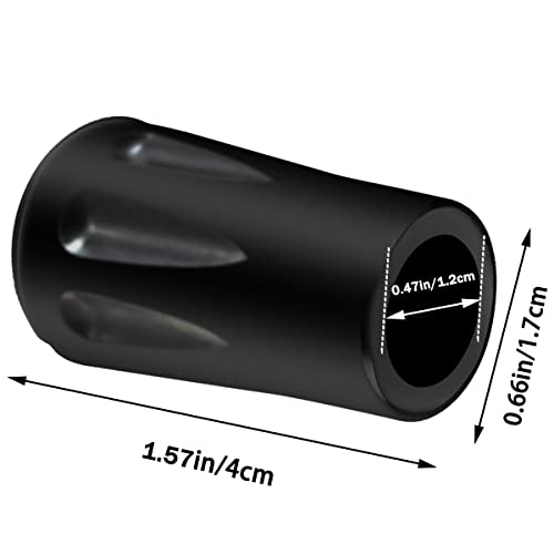8-Piece Trekking Pole Tips - Durable Rubber Feet for Hiking