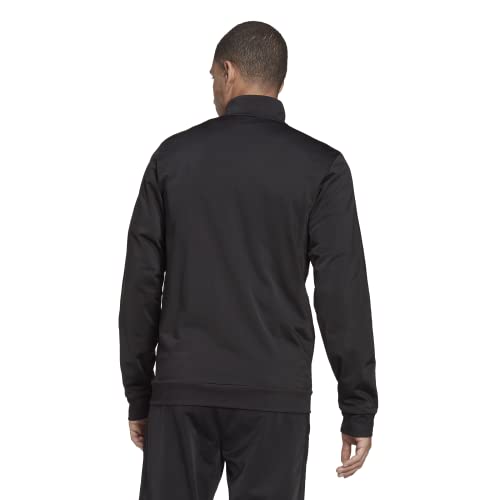 Men's Warm-Up 3-Stripes Track Jacket - Large, Black