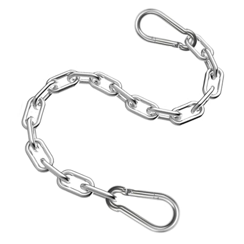 Heavy Duty Stainless Steel Chain with 2 Carabiners - 20" Length