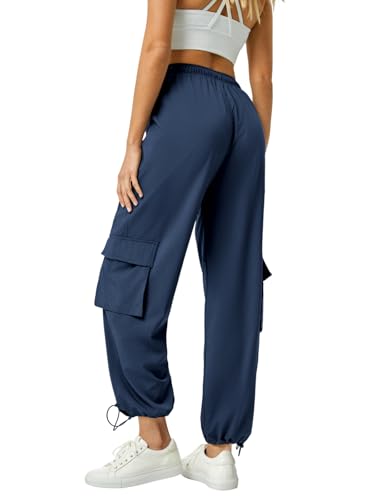 Women's Lightweight Water Resistant Cargo Pants with Drawstring