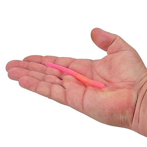 Floating Steelhead Worm Fishing Bait - 4" Sherbet